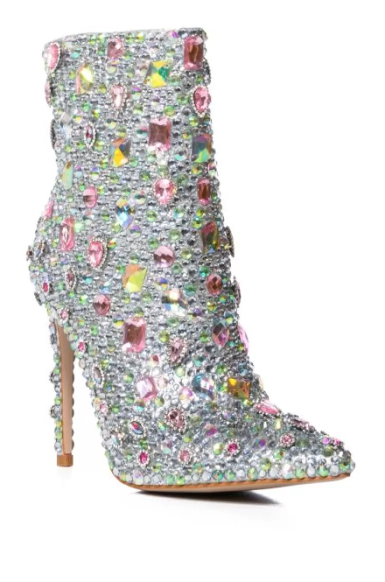 Women AZALEA WANG Arnica- Jeweled Stiletto Bootie