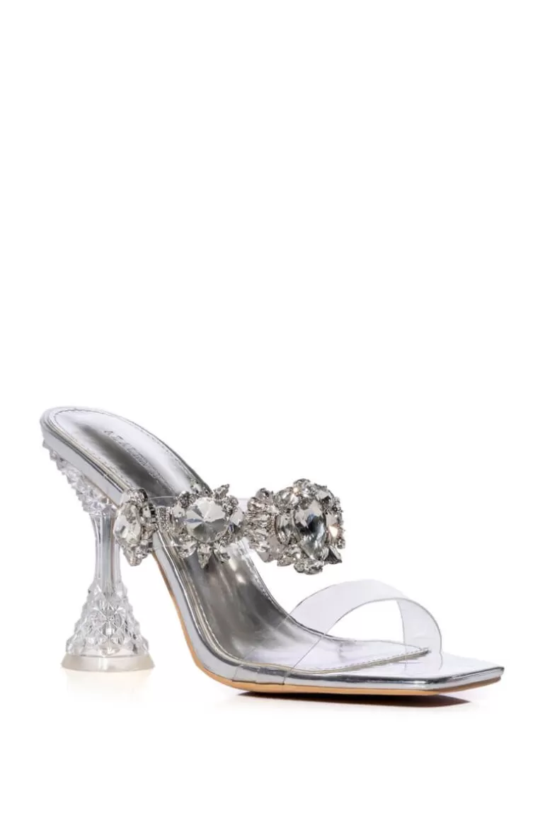 Women AZALEA WANG Barbados- Crystal Heeled Sandal