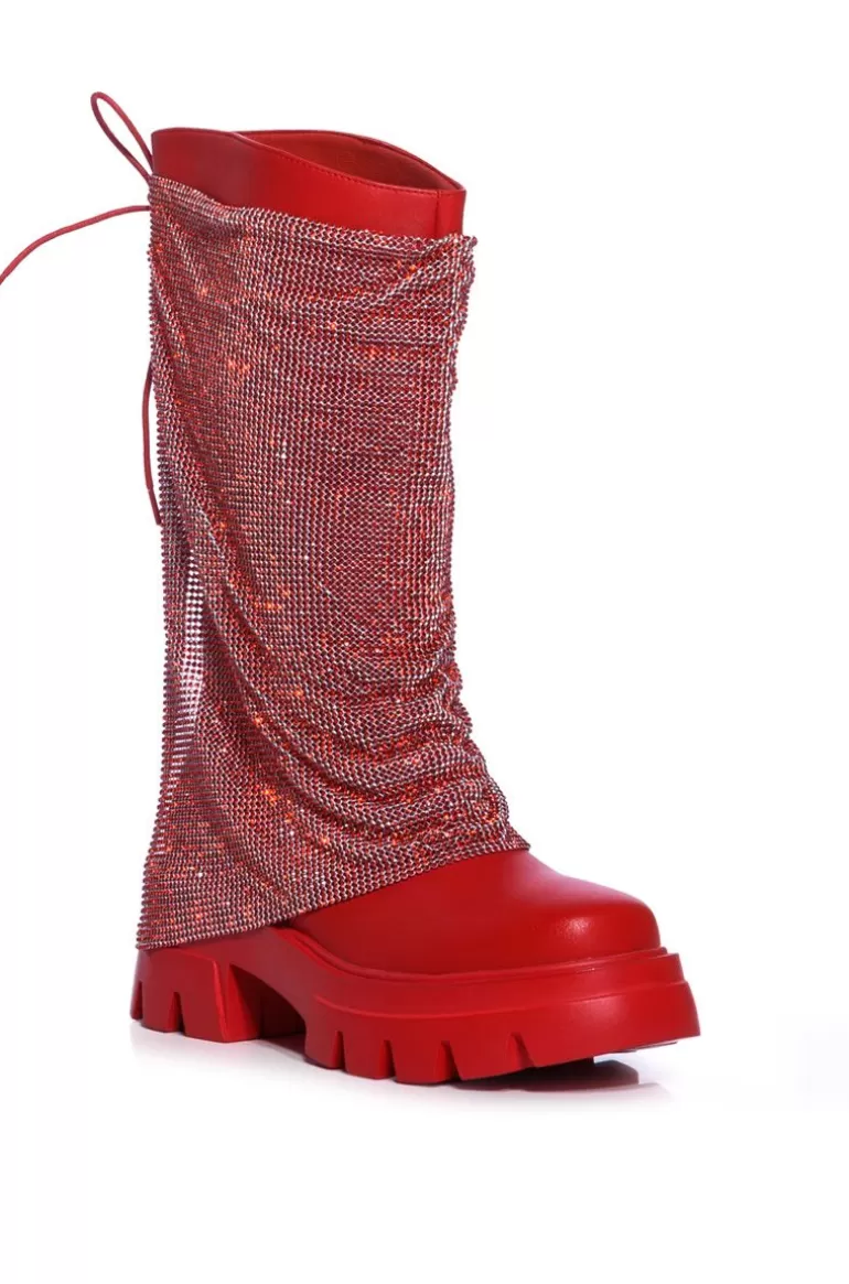 Women AZALEA WANG Bloomfield- Chainmail Pu Boot