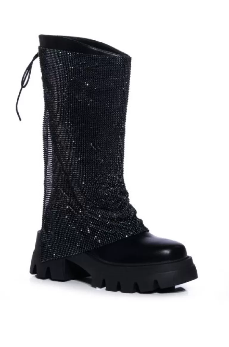 Women AZALEA WANG Bloomfield- Chainmail Pu Boot