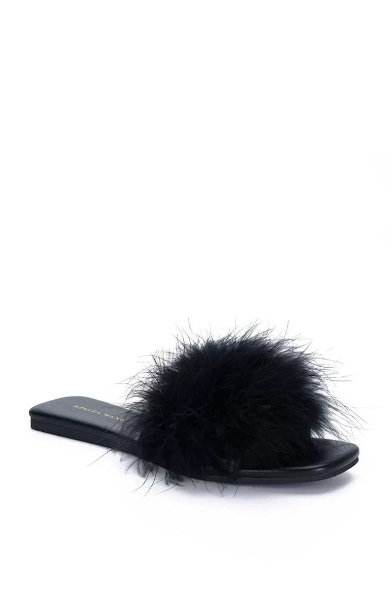 Women AZALEA WANG Janessa- Fluffy Flat Sandal