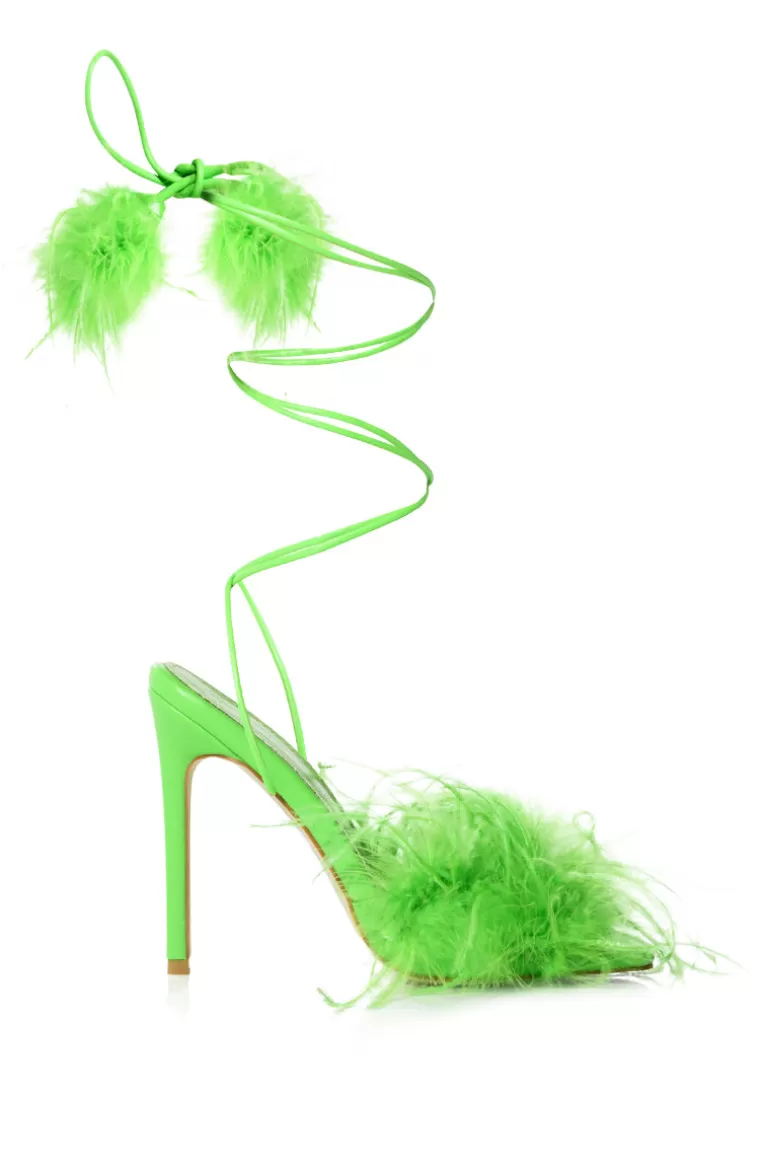 Women AZALEA WANG Penn- Feather Stiletto Sandal