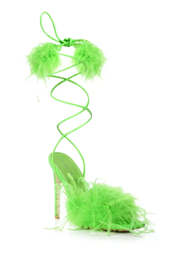 Women AZALEA WANG Penn- Feather Stiletto Sandal