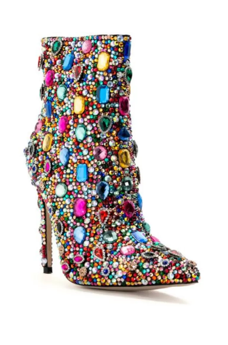 Women AZALEA WANG Poppy- Jeweled Stiletto Bootie